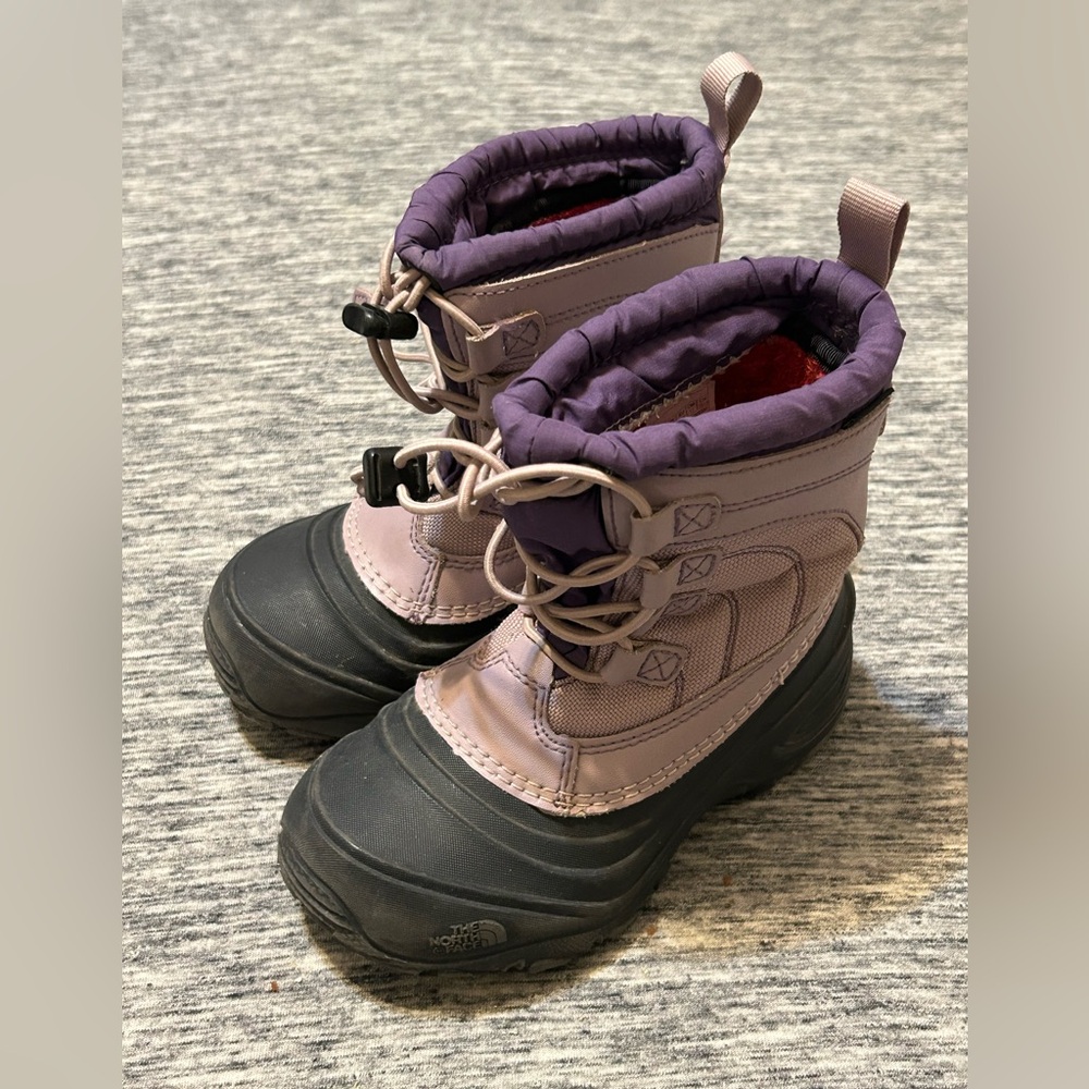 The North Face Kids Purple and Black Snow Boots